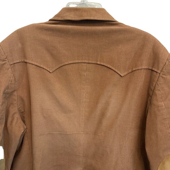 Vintage CCC Western Wear Men's Tan Corduroy Western Jacket - 44R - Picture 8 of 11